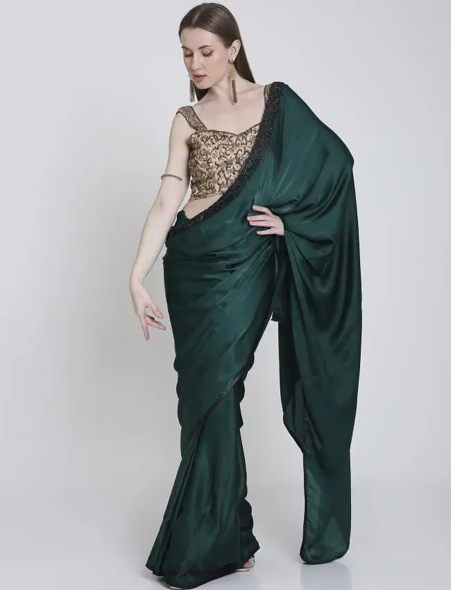 Royal Embroidered Blouse with saree