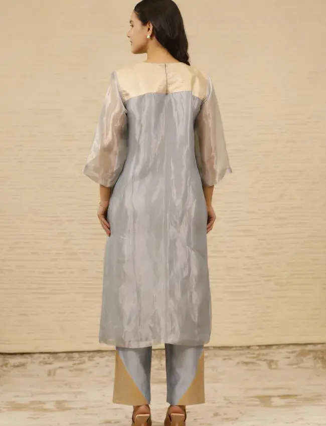 eeda_Chamak_Blue KURTA SET