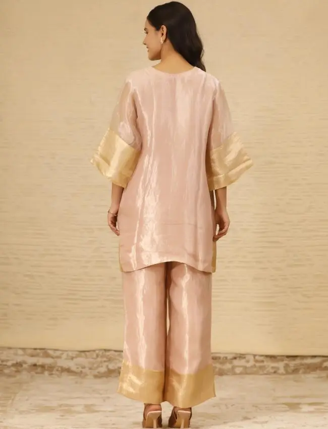 eeda_Chamak_Pink Short KURTA SET
