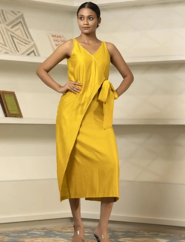 Eeda_GC_Side_KnotDress_Yellow