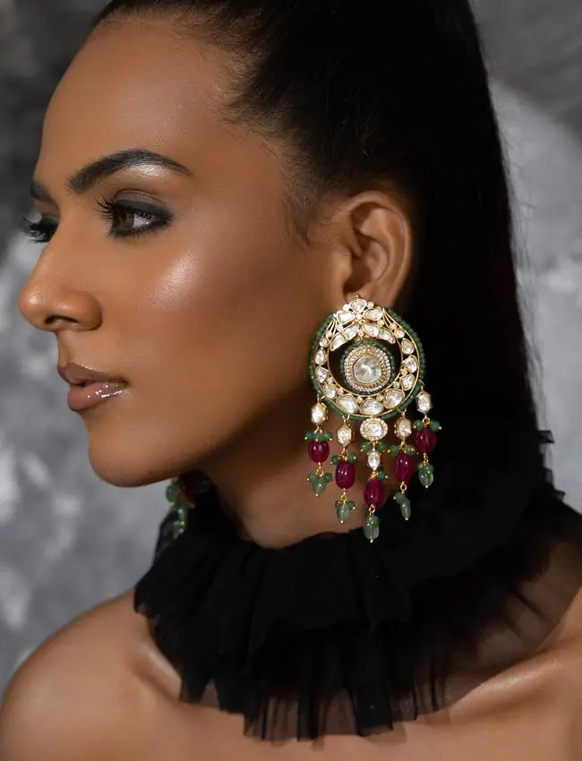 Polki Drop Earrings ERJBR23AU2