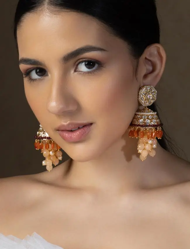 Polki Jhumka Eartings ERJBR23AU4