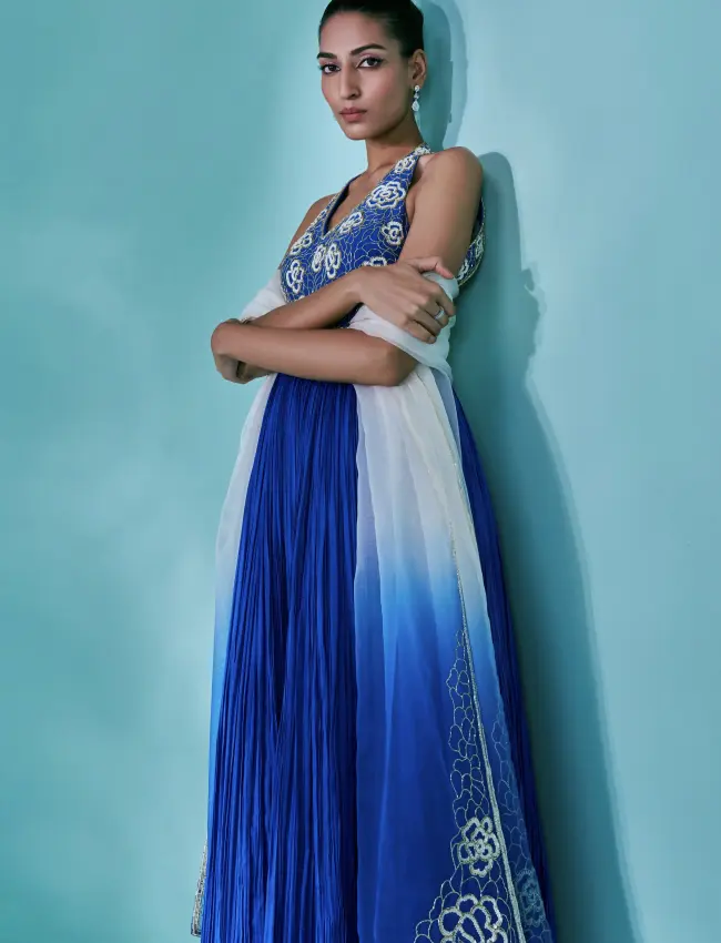 The Sapphire Anarkali