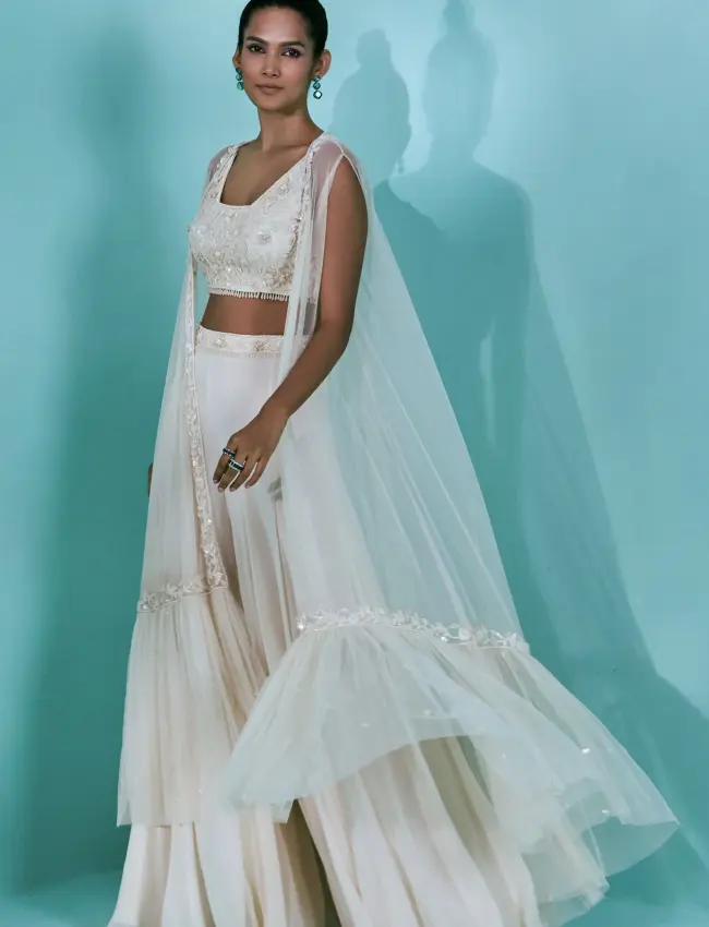Nature's Symphony Sharara Set