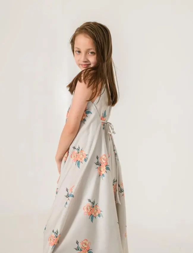 Pista Green Palazzo Jumpsuit Kids