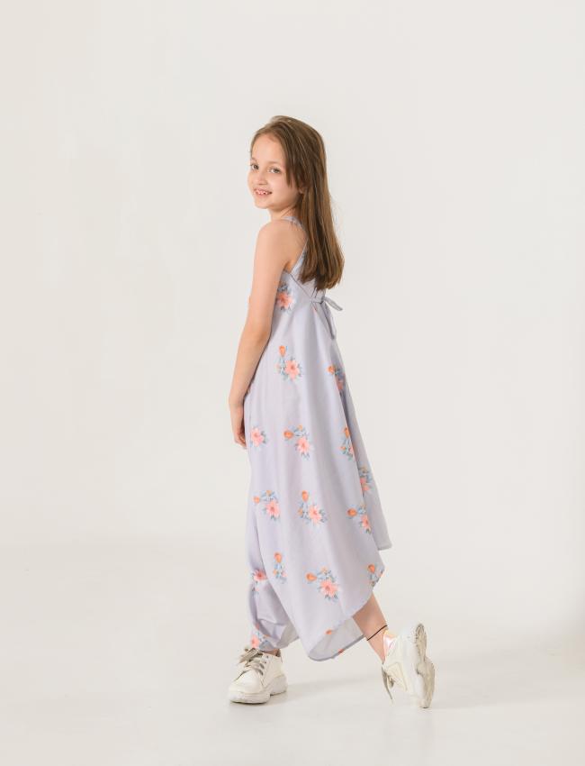 Slate Grey Palazzo Jumpsuit Kids