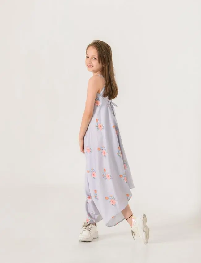 Slate Grey Palazzo Jumpsuit Kids