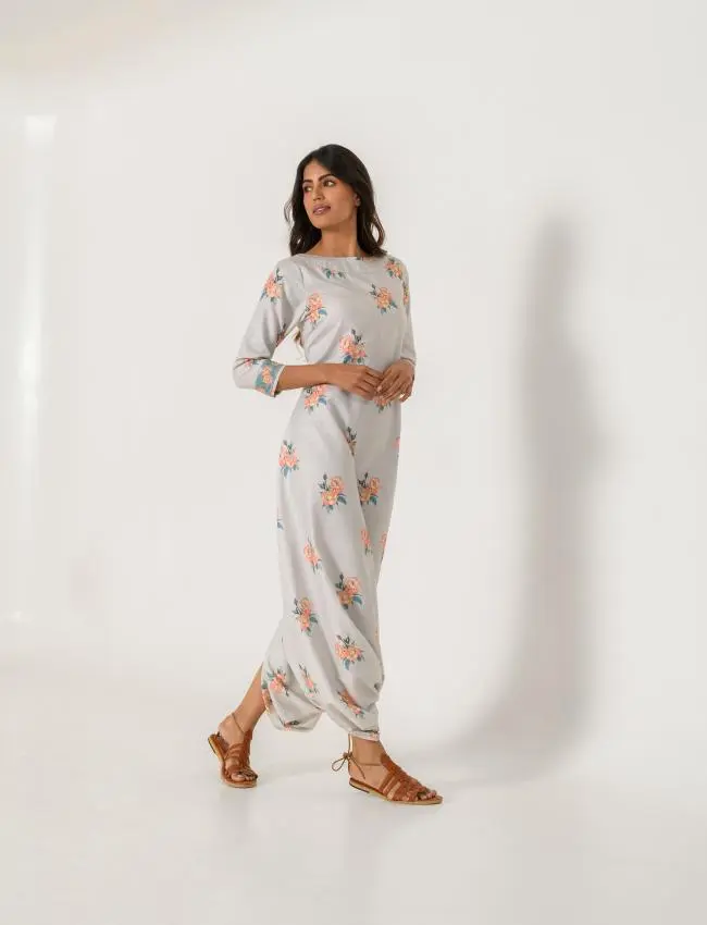 Pista Green Dhoti Jumpsuit