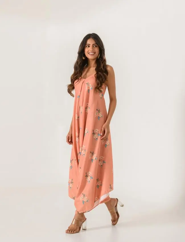 Scarlet Orange Palazzo Jumpsuit