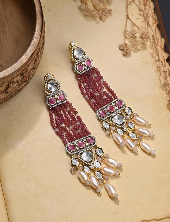 Chromatic Red Chandelier Earrings JBRMR24ER15