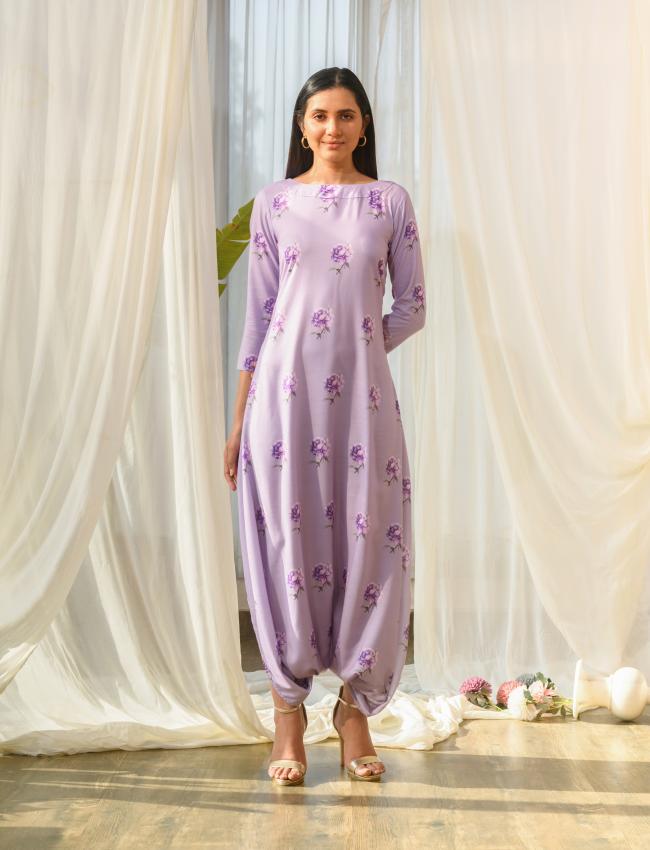 Very Peri Lilac Dhoti Jumpsuit