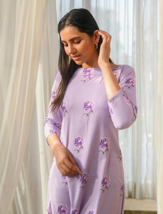 Very Peri Lilac Dhoti Jumpsuit