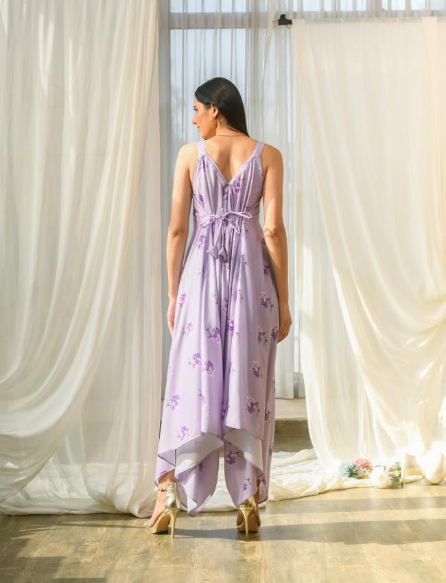 Very Peri Lilac Palazzo Jumpsuit