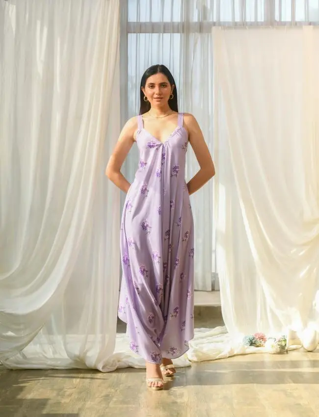 Very Peri Lilac Palazzo Jumpsuit