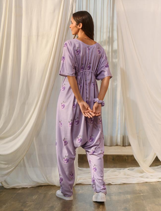 Very Peri Lilac Kimono Dhoti Jumpsuit