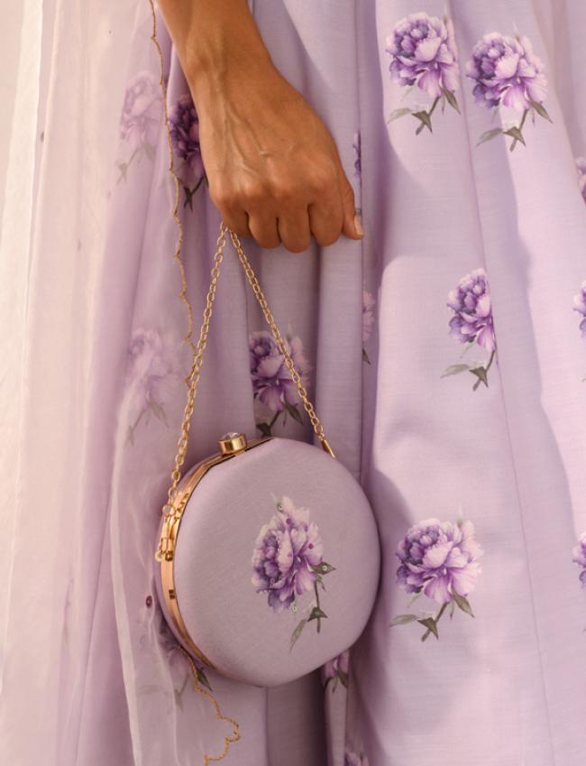 Very Peri Lilac Clutch