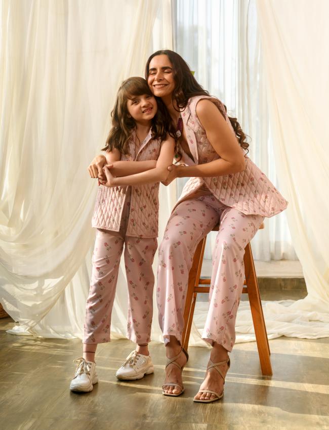 Mother Daughter Rosey Pink Pant Suit