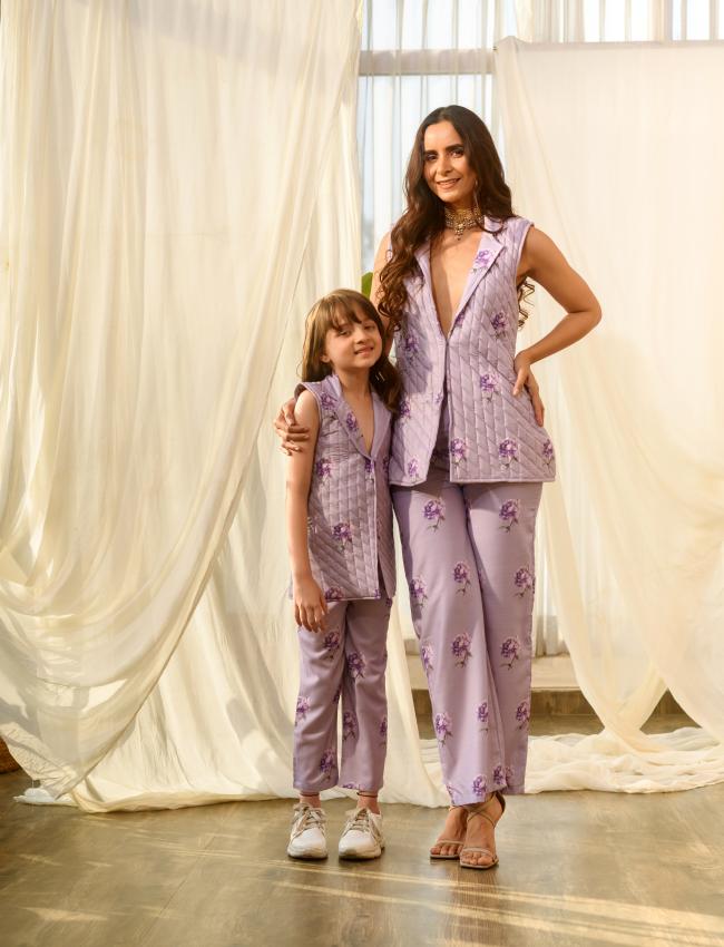 Mother Daughter Very Peri Lilac Pant Suit