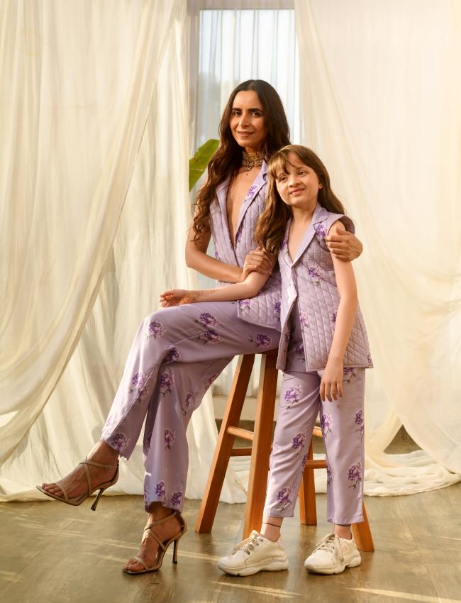 Mother Daughter Very Peri Lilac Pant Suit