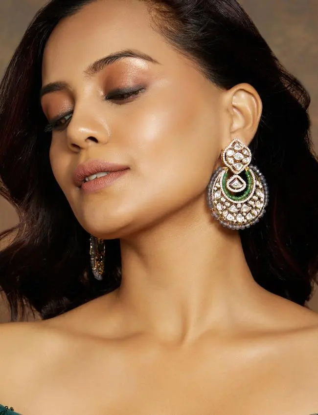 Multi Colour Chand baali Earrings