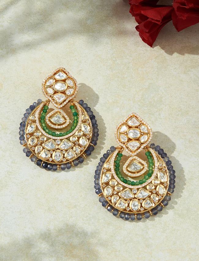 Multi Colour Chand baali Earrings