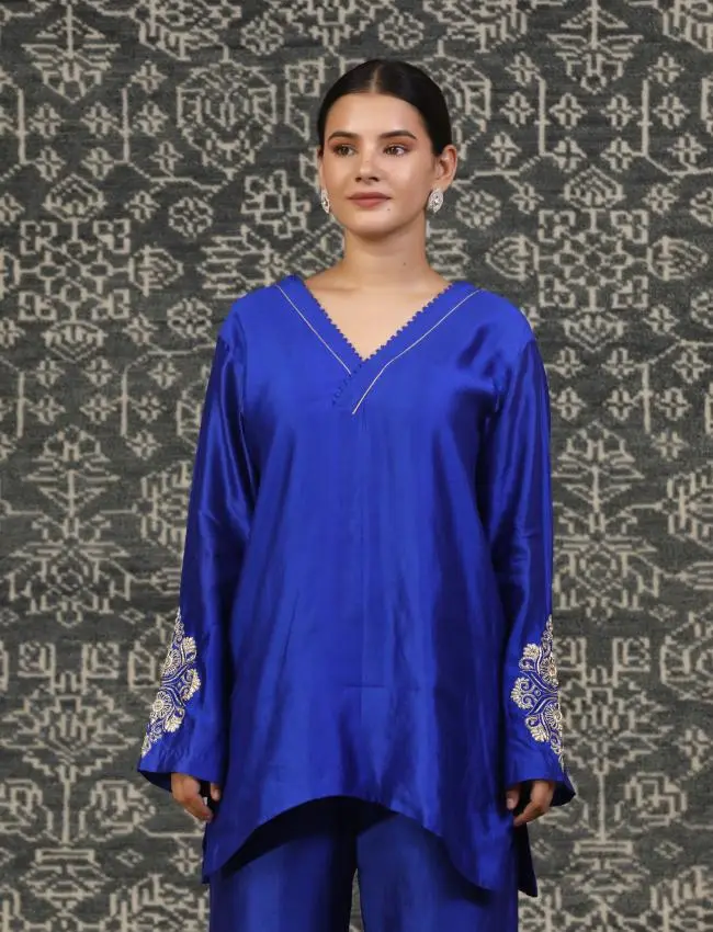 eeda_Noor Blue  KURTA SET_M