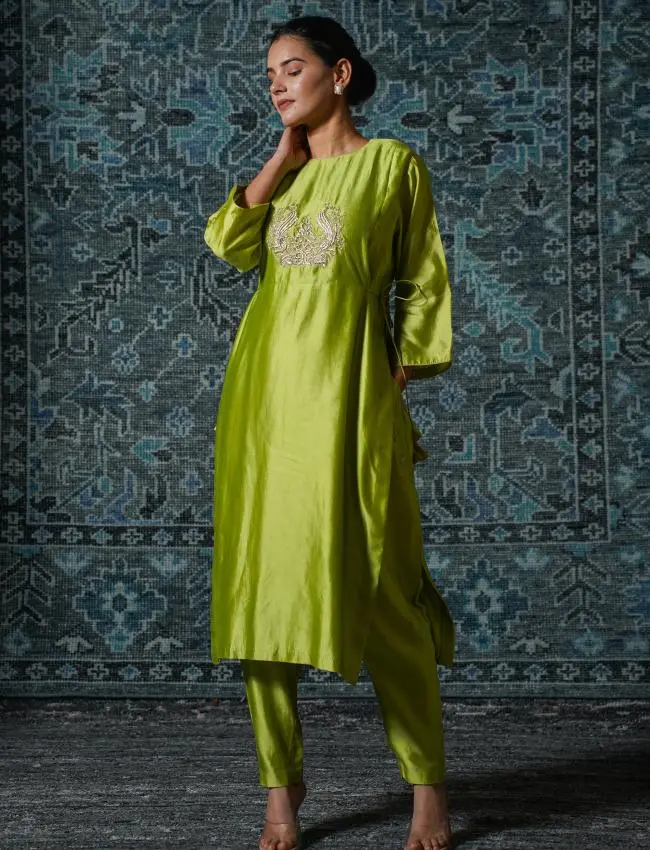 eeda_Noor Green KURTA SET_M