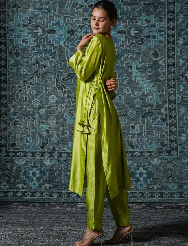 eeda_Noor Green KURTA SET_M