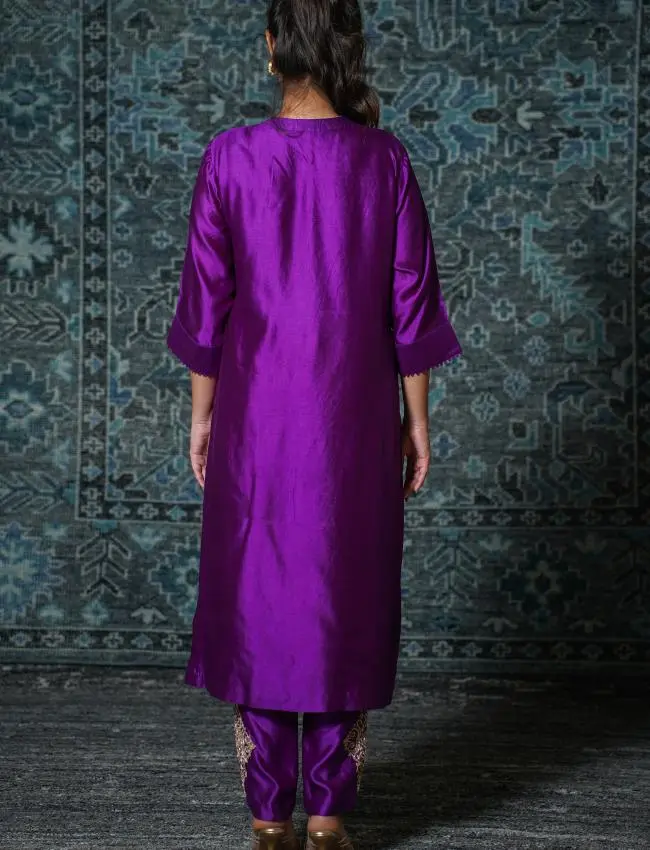 eeda_Noor Purple KURTA SET_M