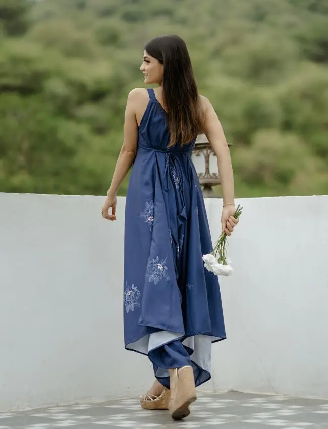 Twilight Blue Palazzo Jumpsuit
