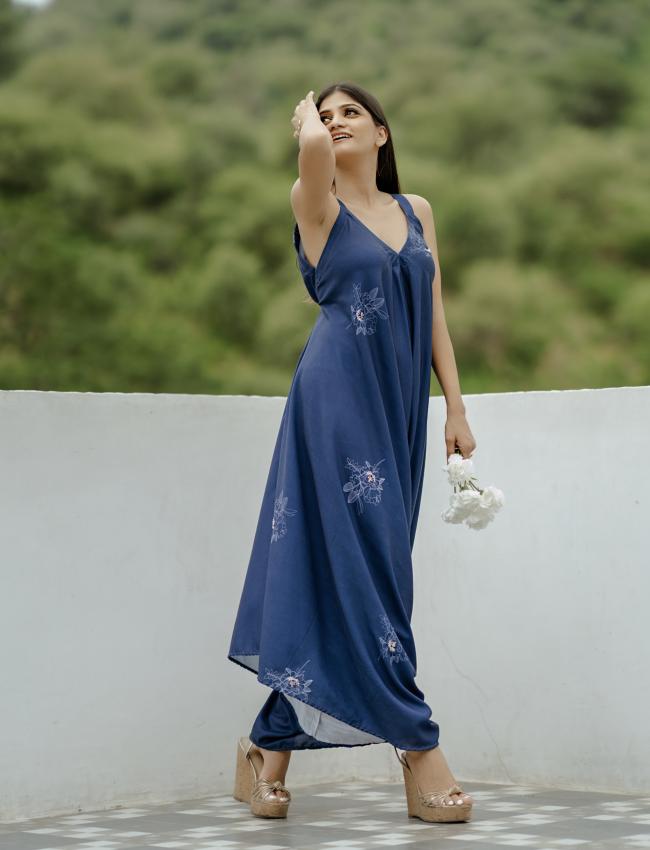 Twilight Blue Palazzo Jumpsuit