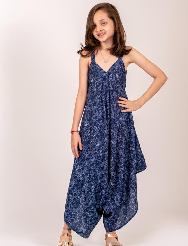 Twilight Blue Palazzo Jumpsuit Kids