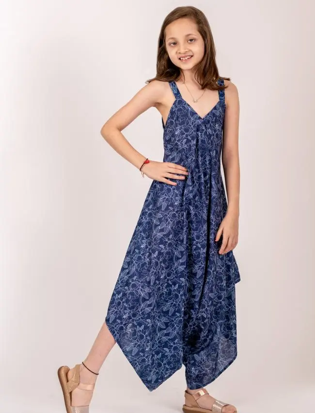 Twilight Blue Palazzo Jumpsuit Kids