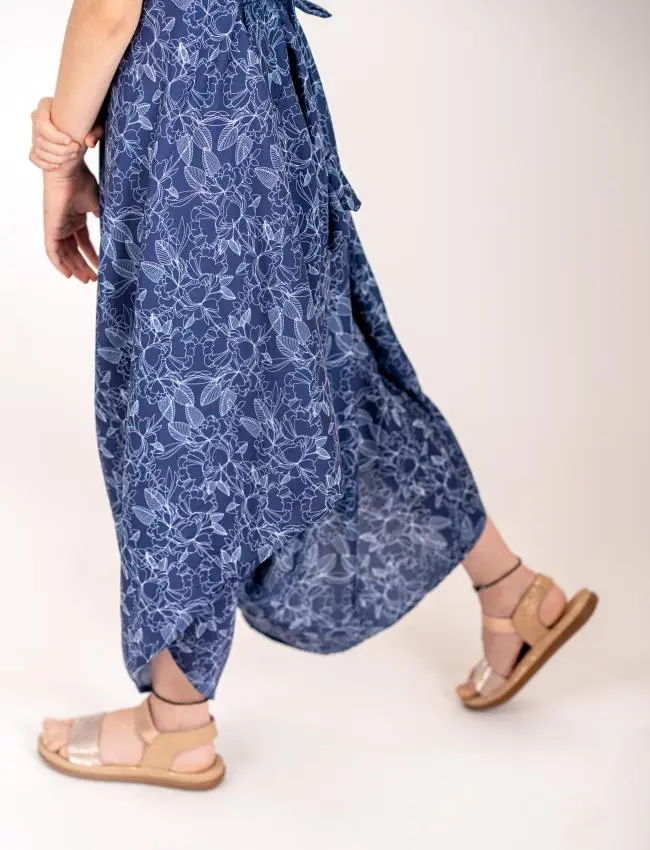 Twilight Blue Palazzo Jumpsuit Kids