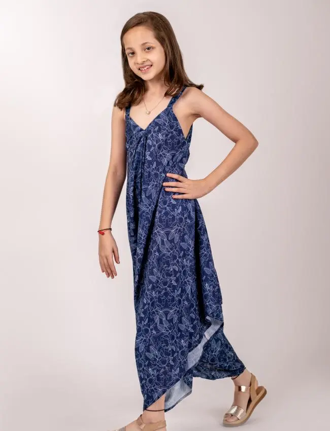 Twilight Blue Palazzo Jumpsuit Kids