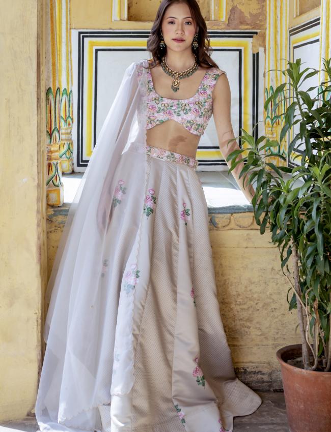 Moss Green Lehenga