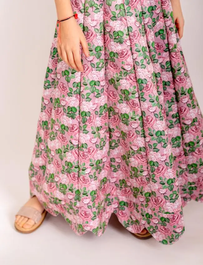 Kobi Pink Lehenga Kids