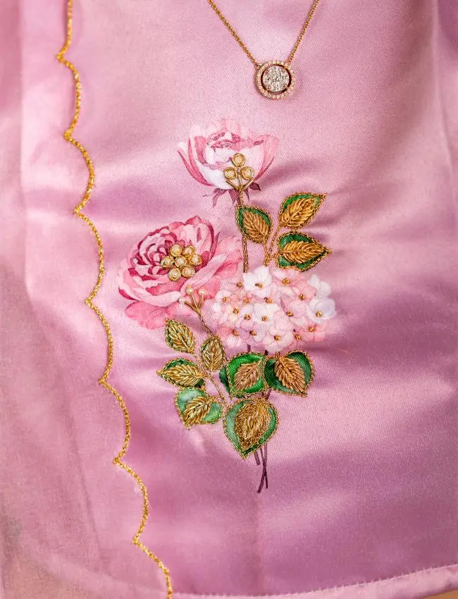 Kobi Pink Lehenga Kids