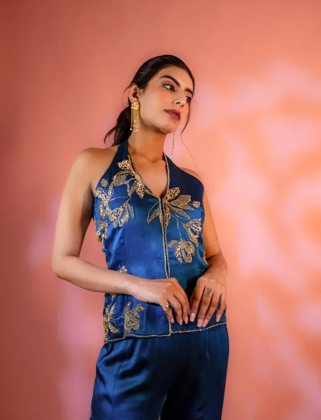 Halter Kurta Set