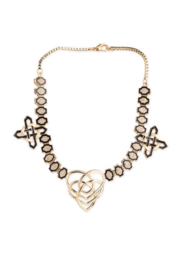 HEXAGONE NECKPIECE(GOLD PLATED)