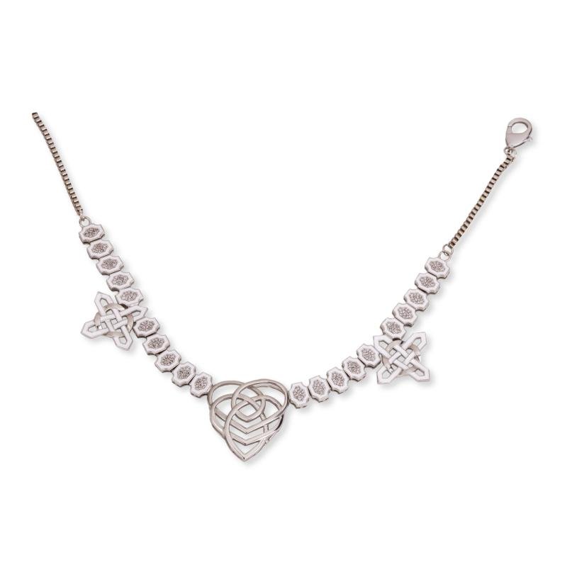 HEXAGONE  NECKPIECE(SILVER PLATED)