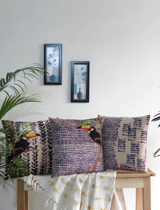 Tie-dye inspired cushion cover Set of 3