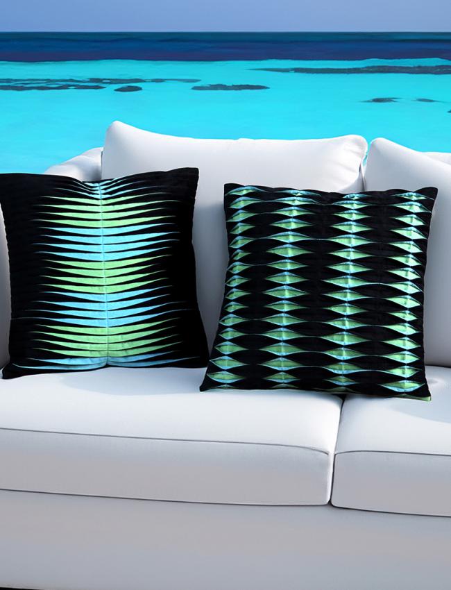 Cushion Cover Collection Crafted With Intricate Fabric Manipulation Techniques 16x16 Inches
