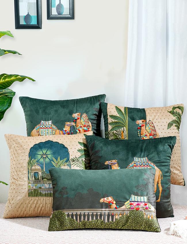 Royal Opulence 5 Pcs Cushion Cover Collection