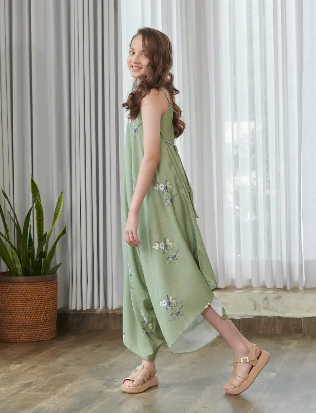 Tulsi Green Palazzo Jumpsuit Kids TV_018