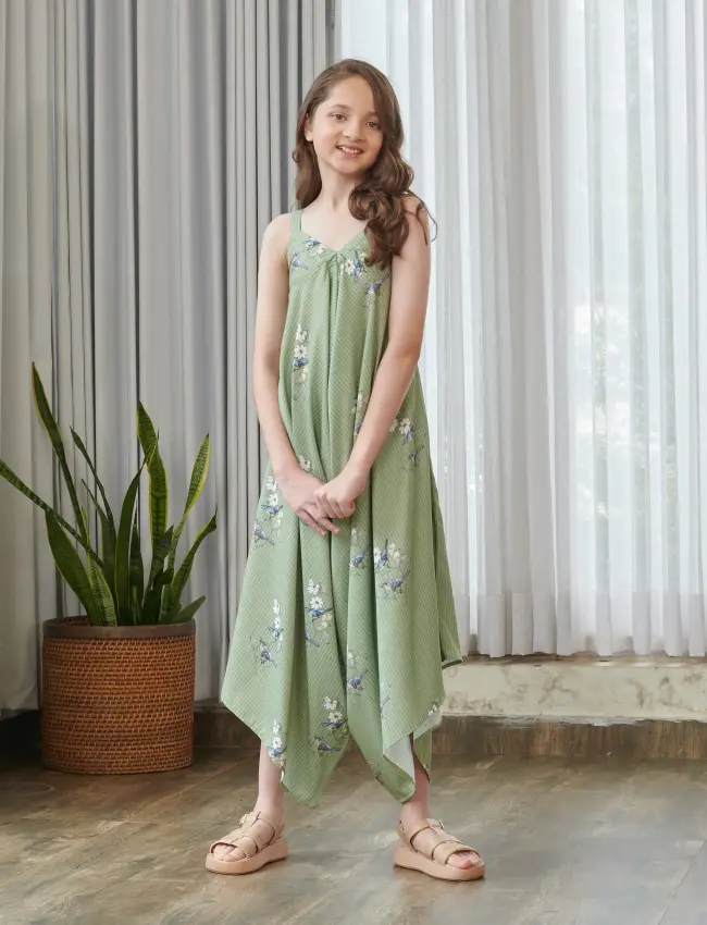Tulsi Green Palazzo Jumpsuit Kids TV_018