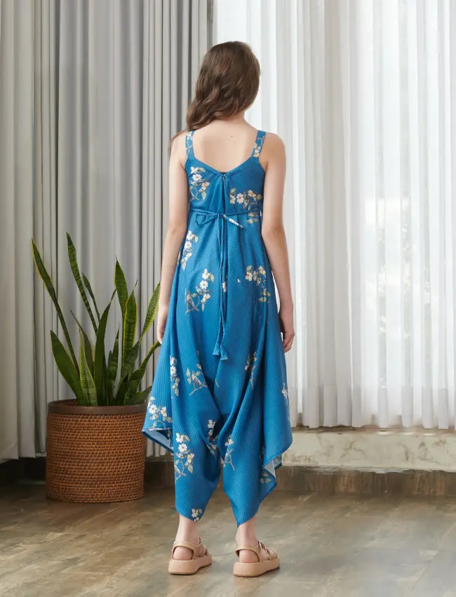 Indra Blue Palazzo Jumpsuit Kids TV_019