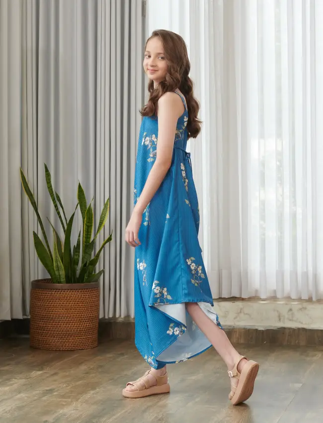 Indra Blue Palazzo Jumpsuit Kids TV_019