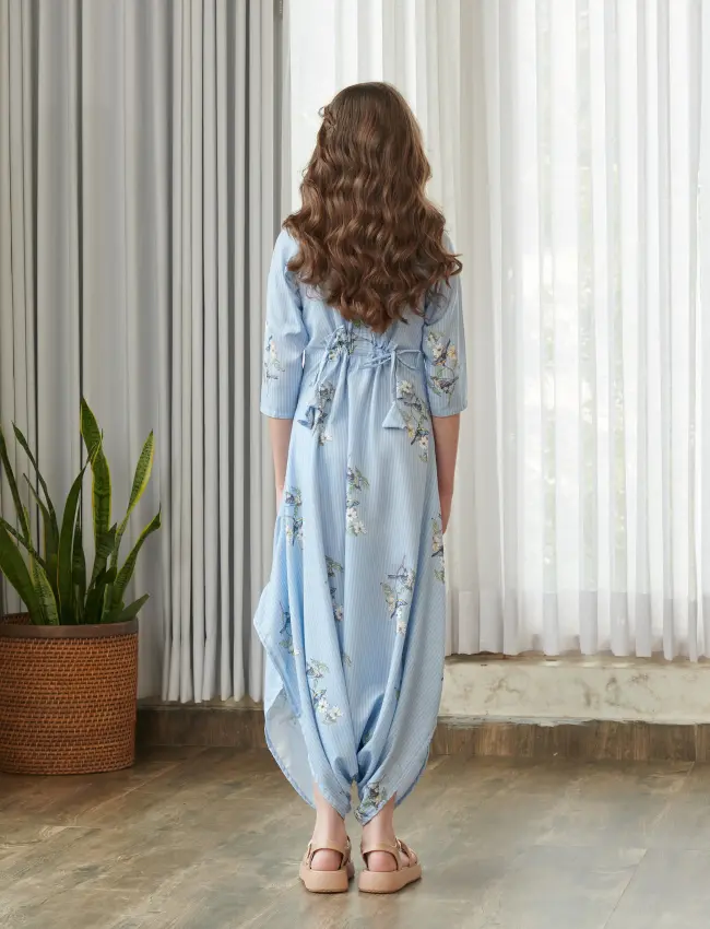 Jal Blue Dhoti Jumpsuit Kids TV_021